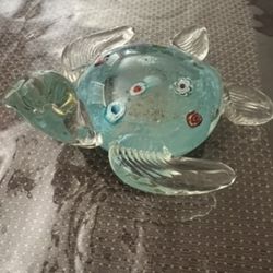 Glass Turtle Figurine