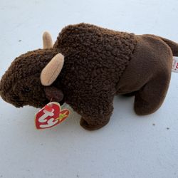 TY brand Beanie Baby Roam The Buffalo