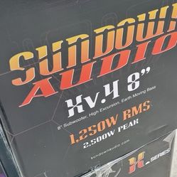 Brand new Sundown Audio X8 V4 1250RMS