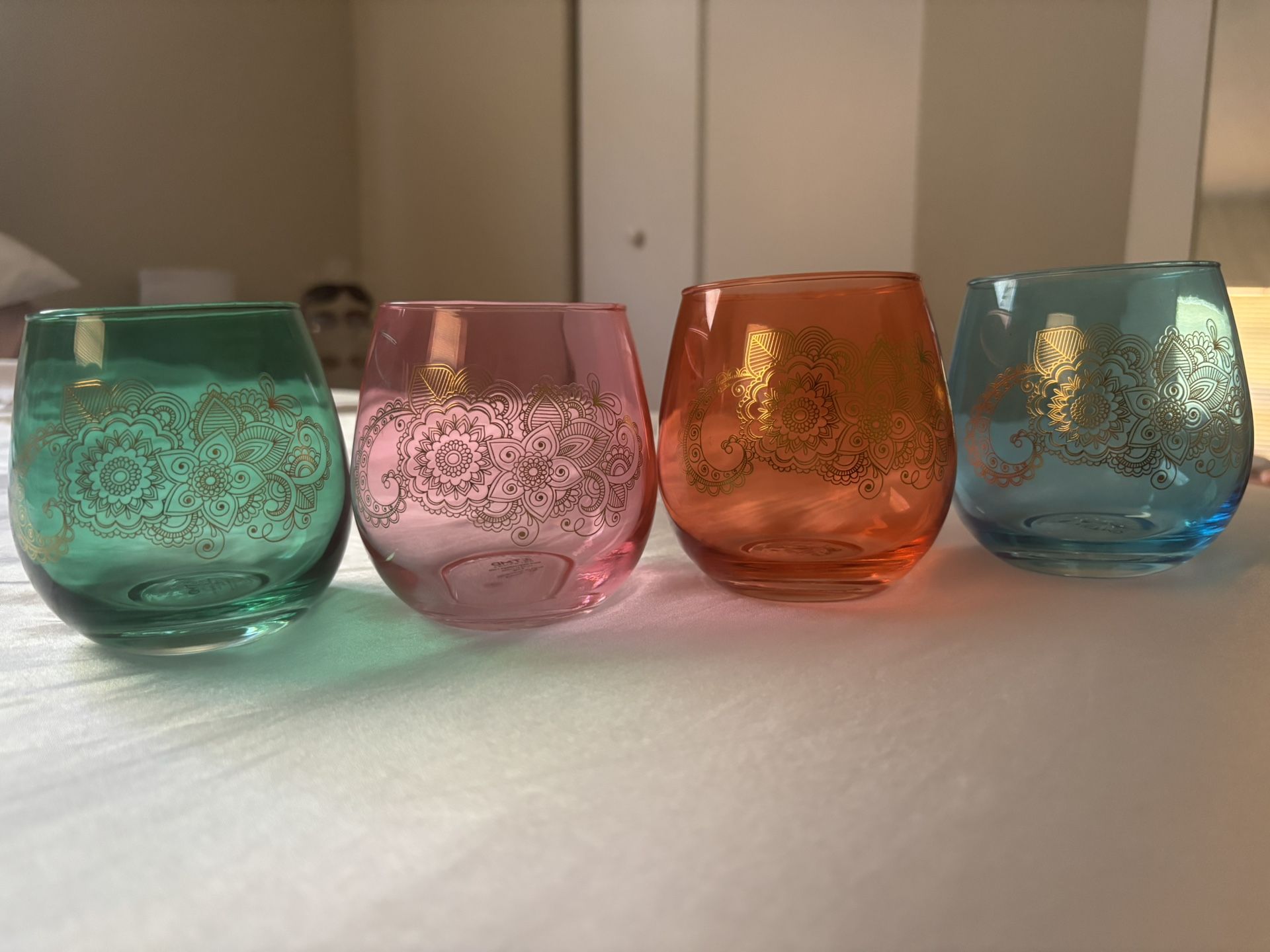 Colorful Glass Cups