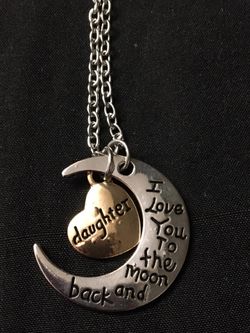 Fashion Love U 2 🌙 & Back Daughter Long Neckllace