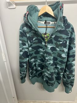 Bape Wide Full Zip Double Hoodie