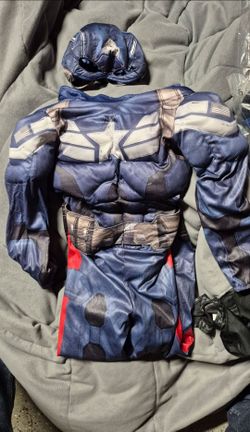 Captain America Reversible winter soldier Kids Muscle Costume