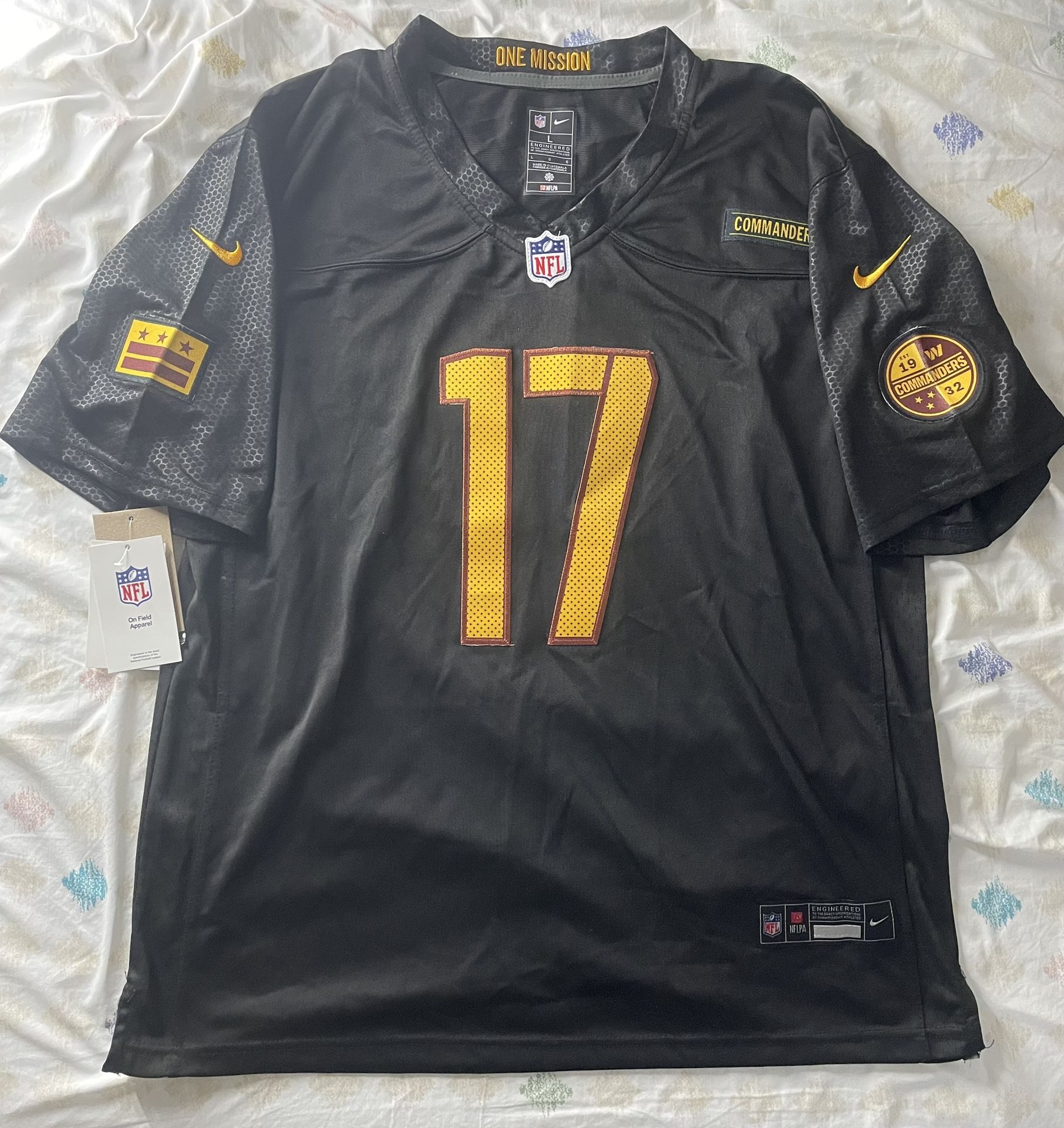 Men’s Nike Washington Commanders Terry McLaren #17 Black Alternate Jersey
