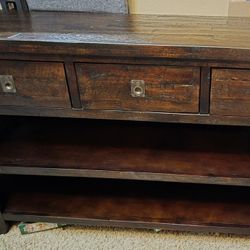 Premium Rustic 3-Drawer Console Table 50" – Paid $600+, Asking Only $250