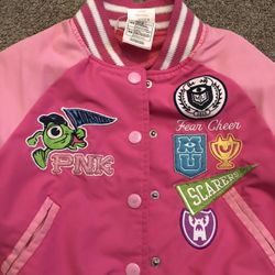 Toddler Girls Pink Monster Ink Jacket
