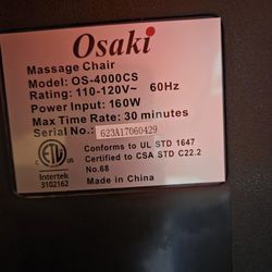 Osaki Massage Chair