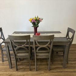 Gray Dining Table