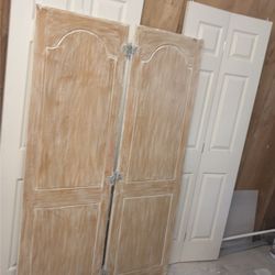 Dubbble door with hinge