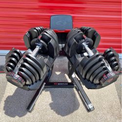 Bowflex~dumbbells+1090~with~stand