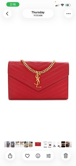 Ysl red and gold cassandre