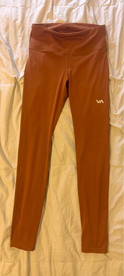 RVCA Rust Orange Ankle Leggings - Size Medium