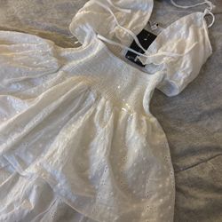 White Floral Dress
