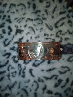 Metal belt buckle