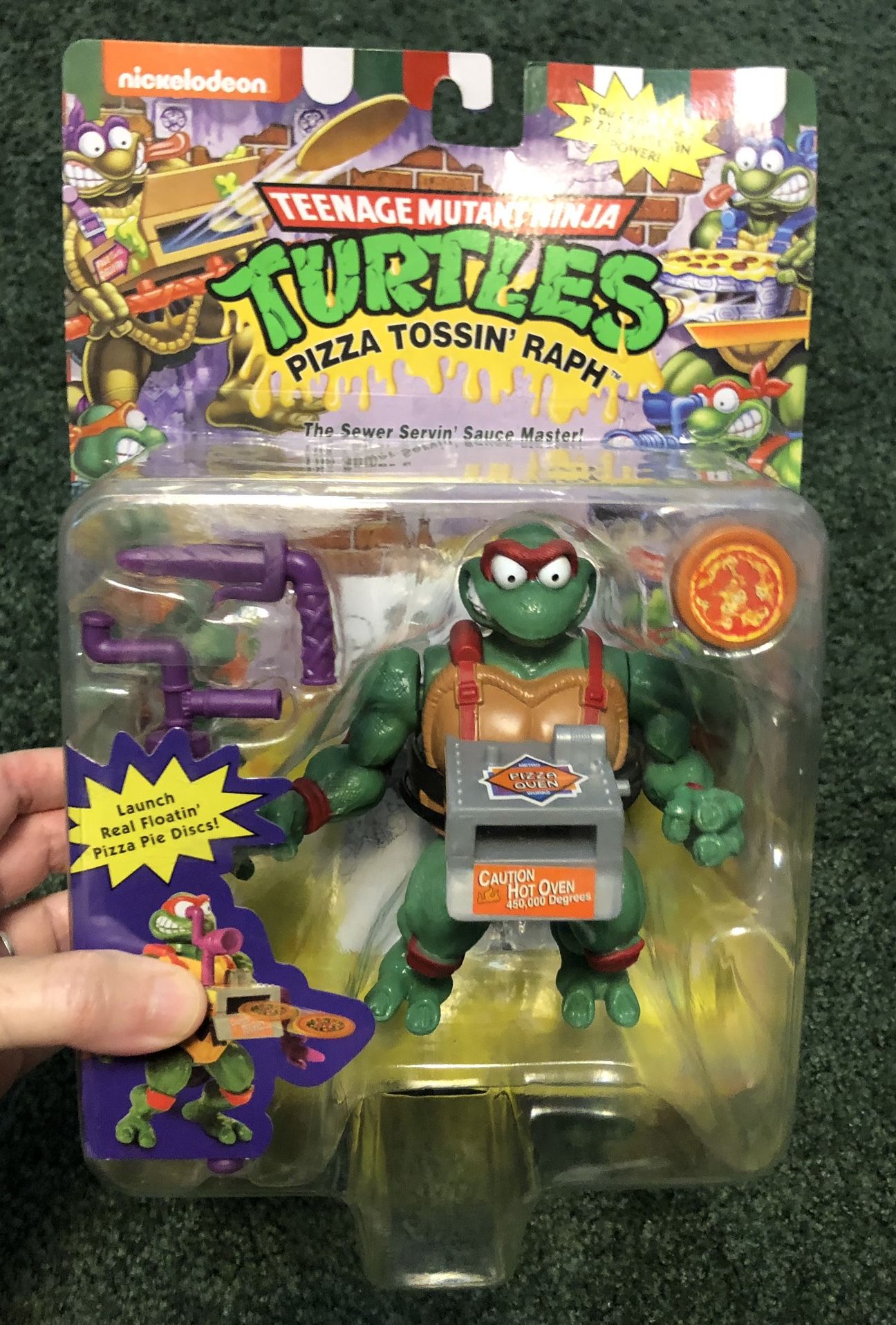 TEENAGE MUTANT NINJA TURTLES PIZZA TOSSING RAPHAEL FIG NEW