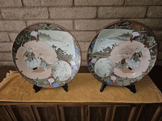 Pair of Japanese Kutami Plates