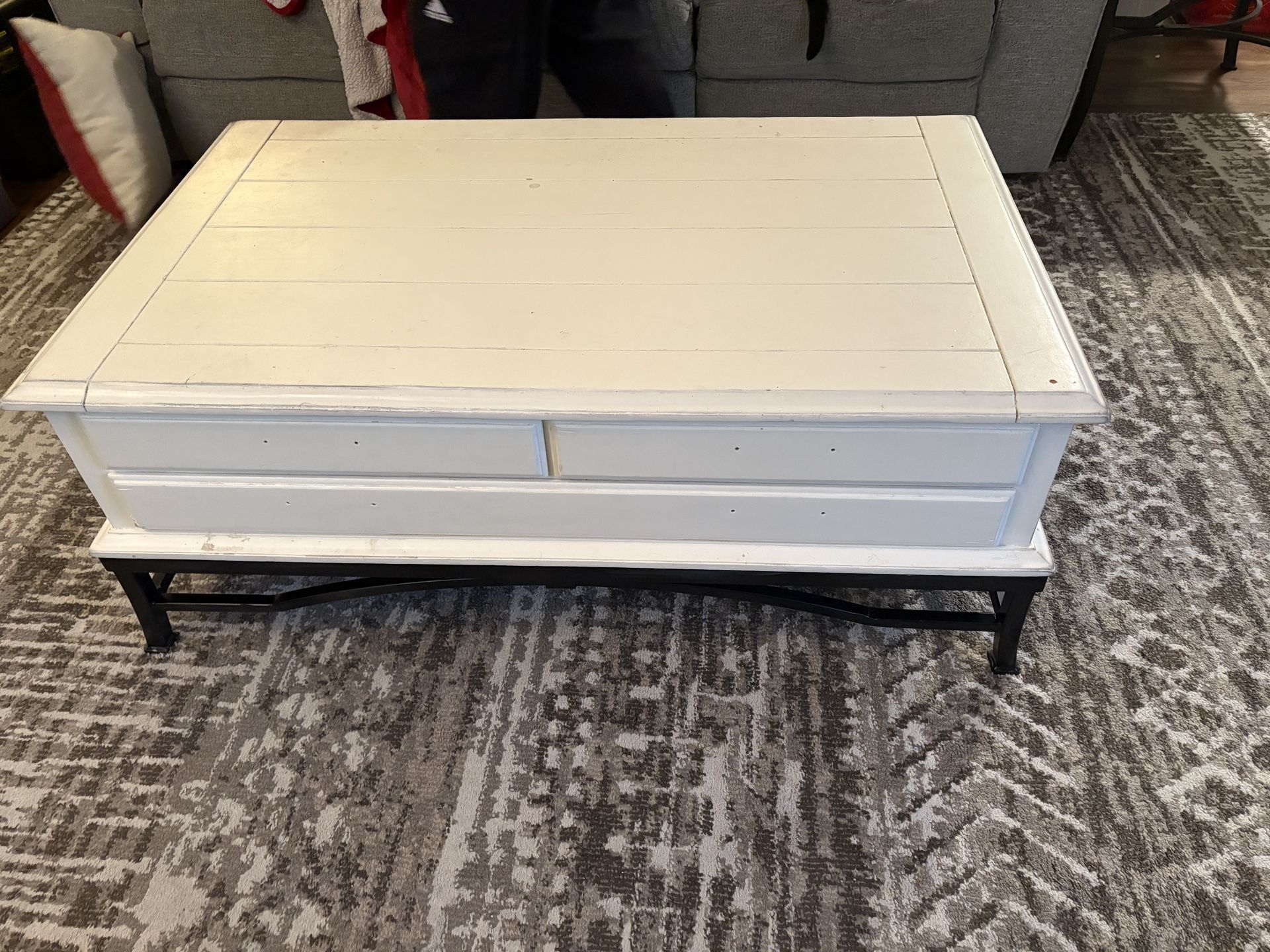 REAL WOOD/IRON End tables & Coffee Table