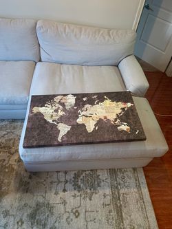 World Map Art Piece from World Market