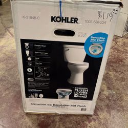 KOHLER Cimarron 12 in. Rough In 2-Piece 1.28 GFP Single Flush Elongated Toilet in White with Soft Close Seat