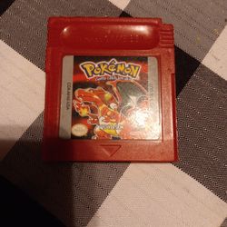 Vintage Pokémon Red Version For Gameboy Color