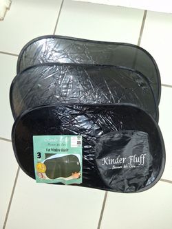 Kinder Fluff set of 3 car sun shade $5 FIRM