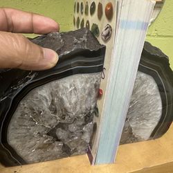 Crystal Agate Bookend