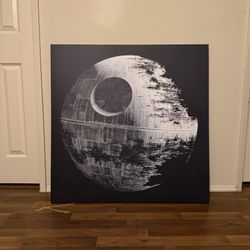DEATHSTAR LED STRETCHED CANVAS