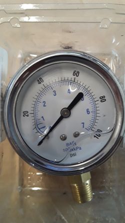 Glycerine filled 0 tp 100 psi guage