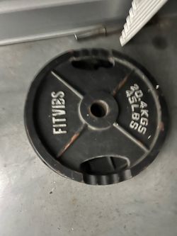 FitVibs Olympic plates plus barbell