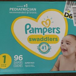 Pampers Swaddlers ( Size 1, 96 Diapers )