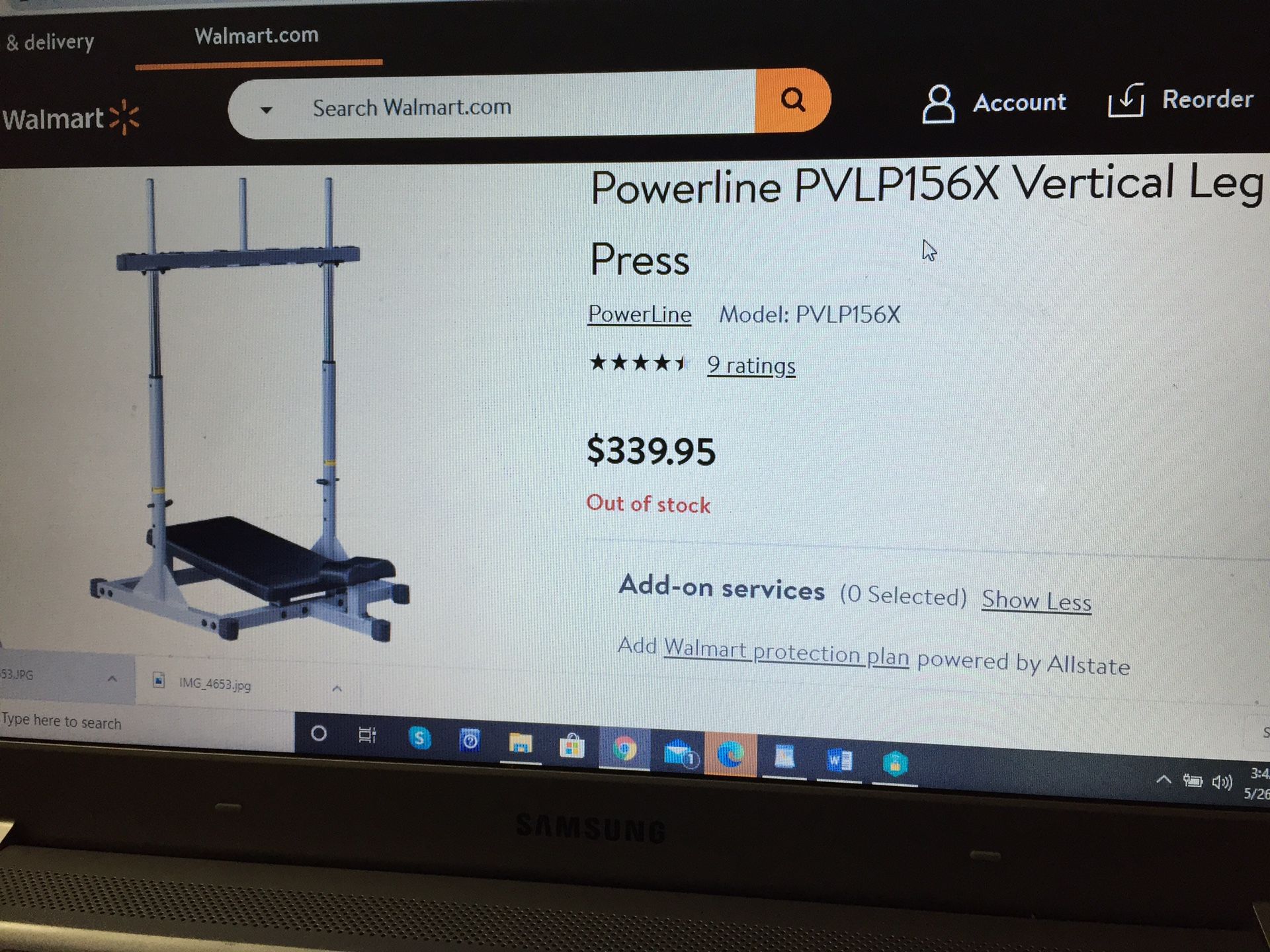 Powerline vertical leg press