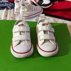 Leather White Baby Converse