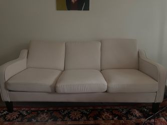 Beige sofa