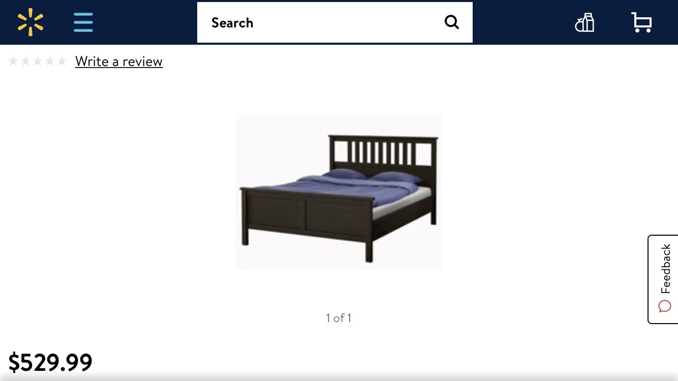 IKEA Hermès Queen bed frame ($550 new)