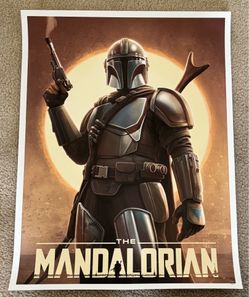 Star Wars The Mandalorian by Pablo Olivera #75/175 Giclee print