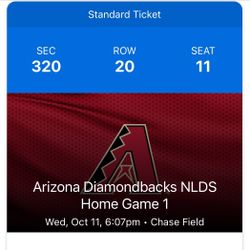 2 Tickets Arizona Diamondbacks 