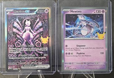 Pokemon TCG Mewtwo SIR and Holo 30th Anniversary Celebration