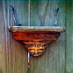 Custom Shelf With Cross Pattern