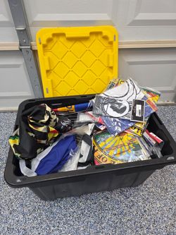 Huge tub of Military & state flags $100 FIRM for all