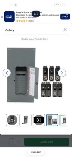 Square D Homeline 200 -Amp 20 -Spaces 40 -Circuit electrical panel