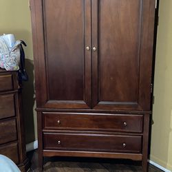 Large Brown Armoire 