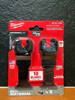 Milwaukee Universal Fit 1-3/8 Titanium Bi-Metal Blades (10-Pack) 49-25-1230 New