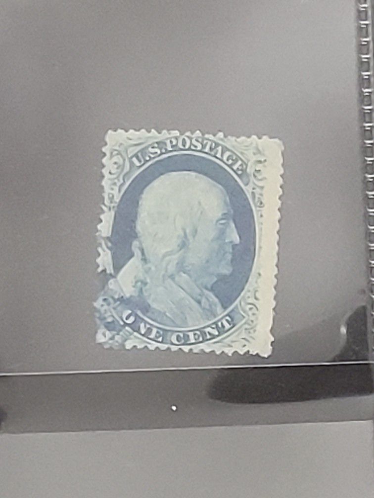 Very Early Mid 1800s Franklin Stamp