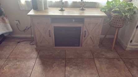 Fire place tv stand