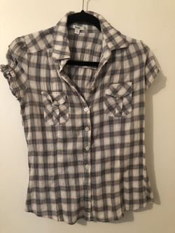 Plaid shirt/top