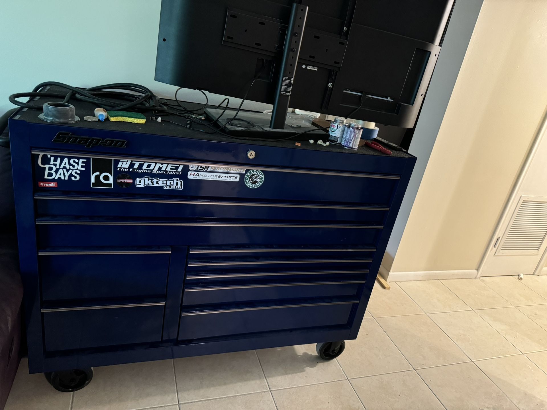 Snap On Tool Box Full Of Snap On And Mac Tools