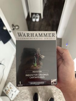Warhammer 40K  exclusive  inquisitor Erasmus catavolnus