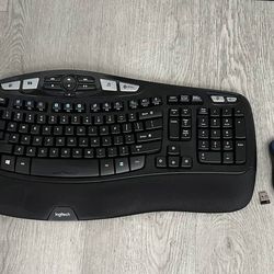 Logitech MK550 Wireless Wave Ergonomic K350 Keyboard & M310 Mouse