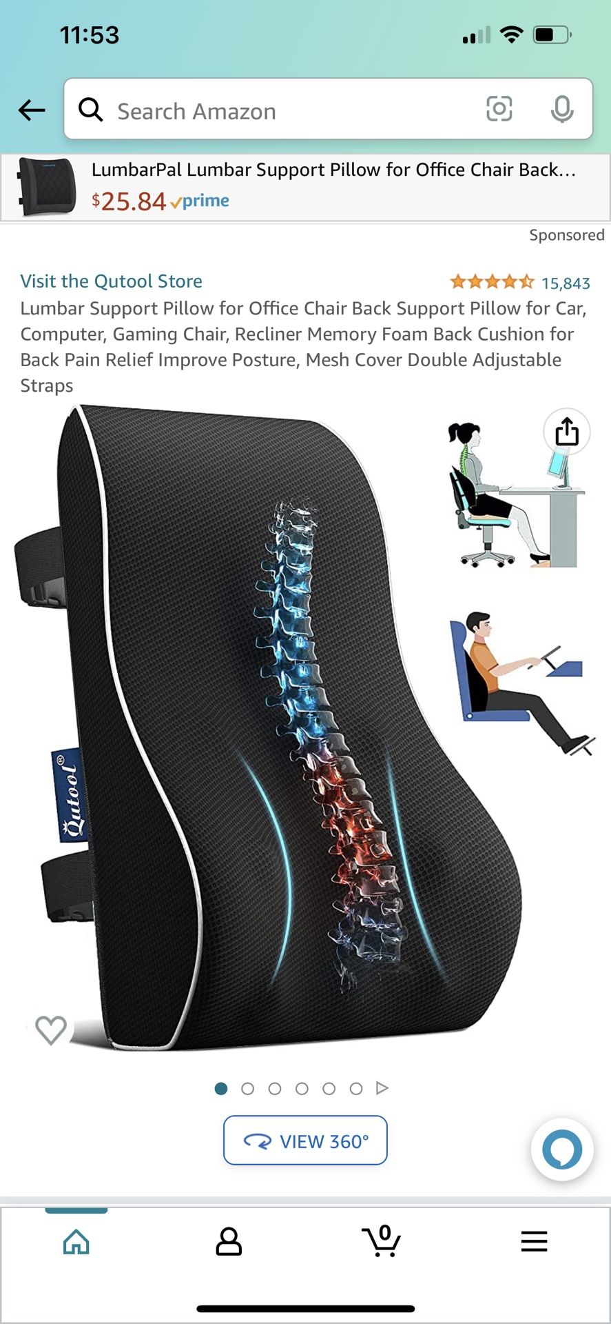 Lumbar Support Pillow