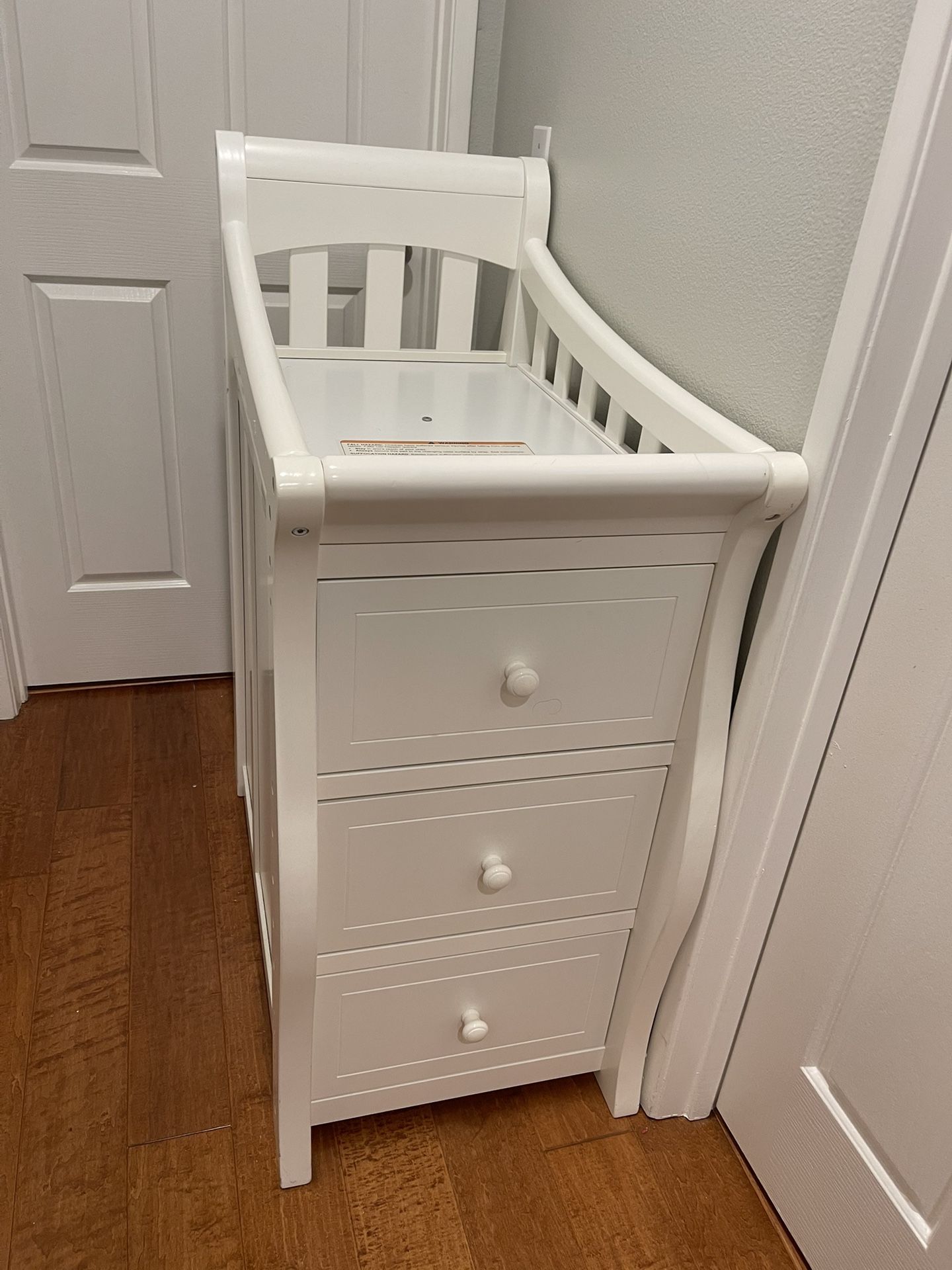 Wooden White Changing Table